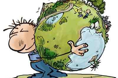 bonhomme avec terre Cerveau du ventre et mise à la terre