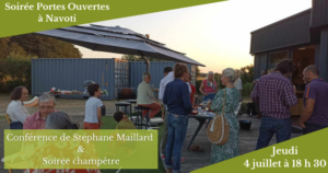 Affiche Soirée portes ouverts navoti 4 juillet